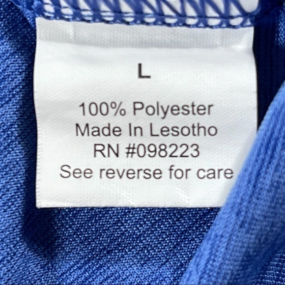 bcg size large blue silky thin athletic racerback tank top like new condition - Picture 5 of 6